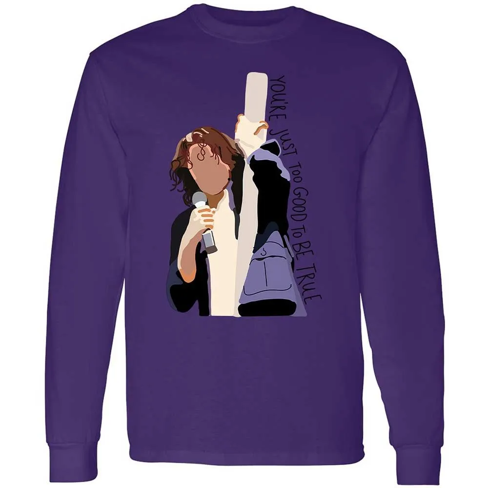 Long Sleeve T-Shirt - B1E4SJT9 - Purple - 9