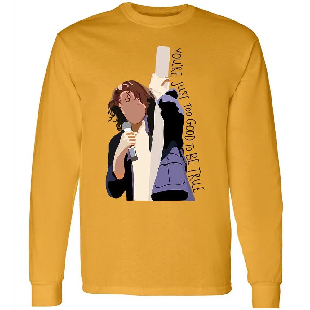 Long Sleeve T-Shirt - B1E4SJT9 - Gold - 10