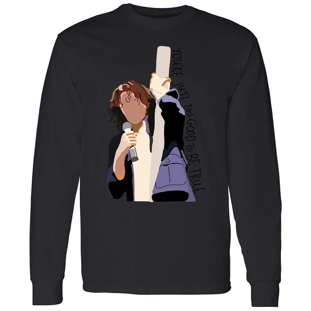 Long Sleeve T-Shirt - B1E4SJT9 - Black - 12