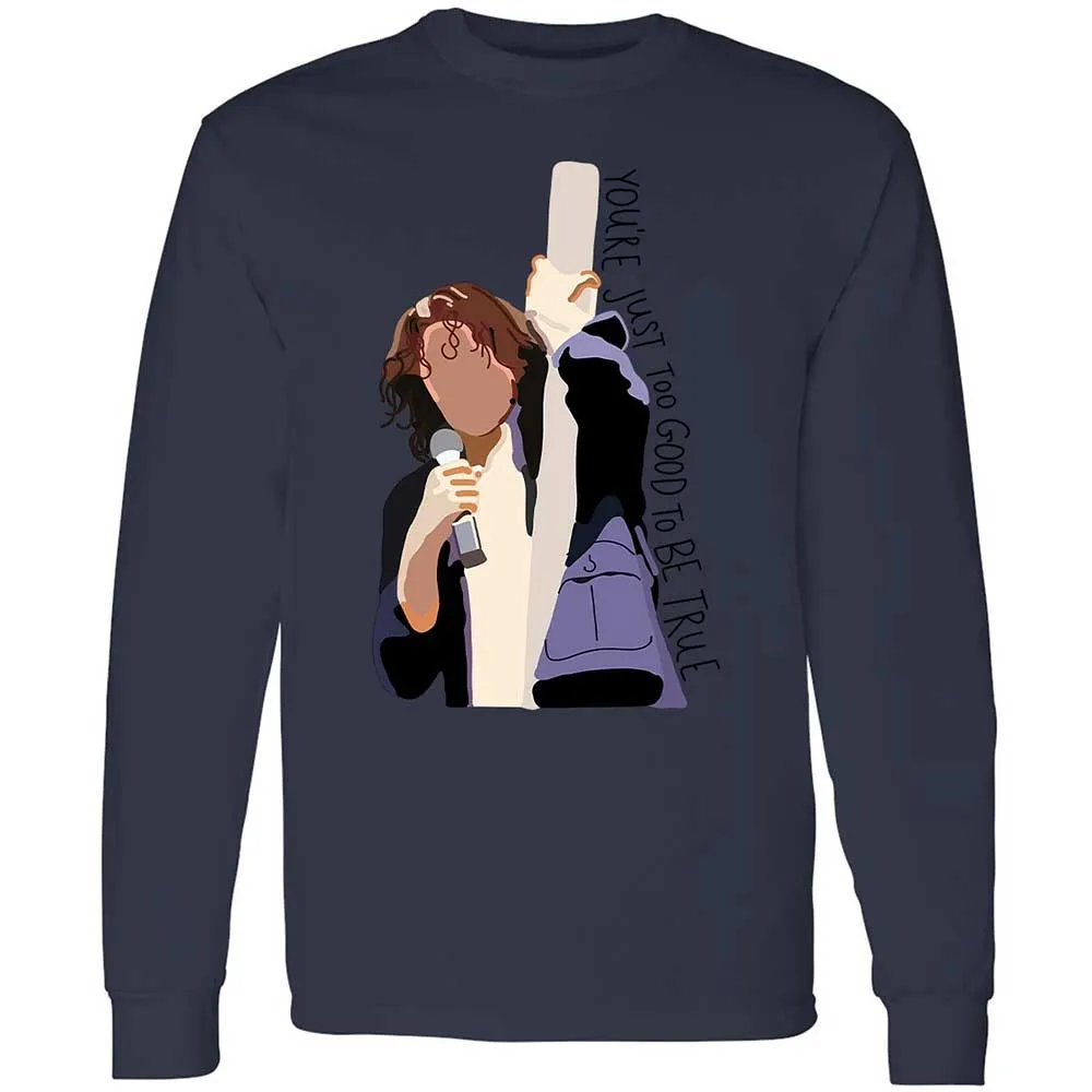 Long Sleeve T-Shirt - B1E4SJT9 - Navy - 13