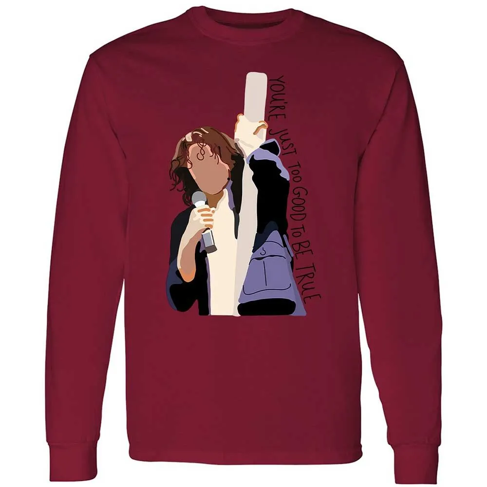 Long Sleeve T-Shirt - B1E4SJT9 - Cardinal Red - 17