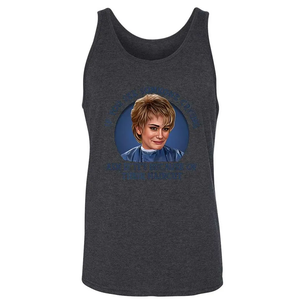 Unisex Jersey Tank - 8UKK3L5S - Dark Grey Heather - 10