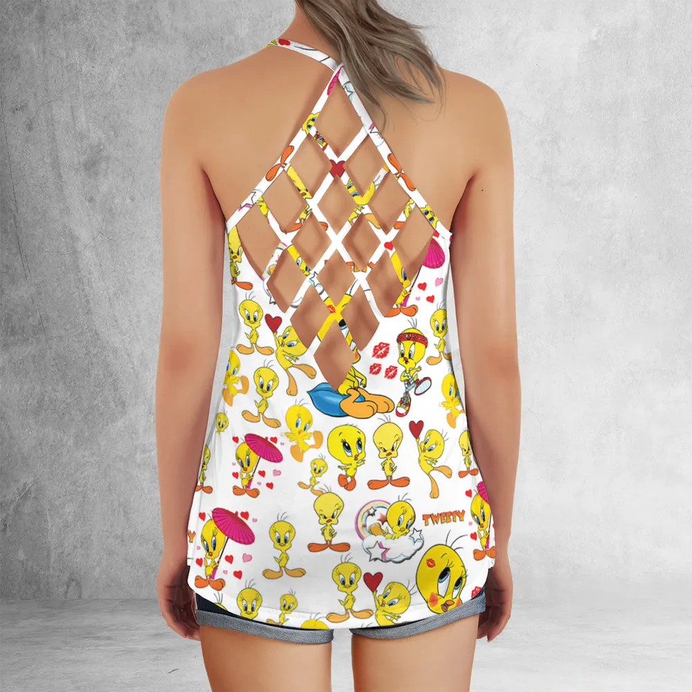 Tweety Criss Cross Tank Top - 3