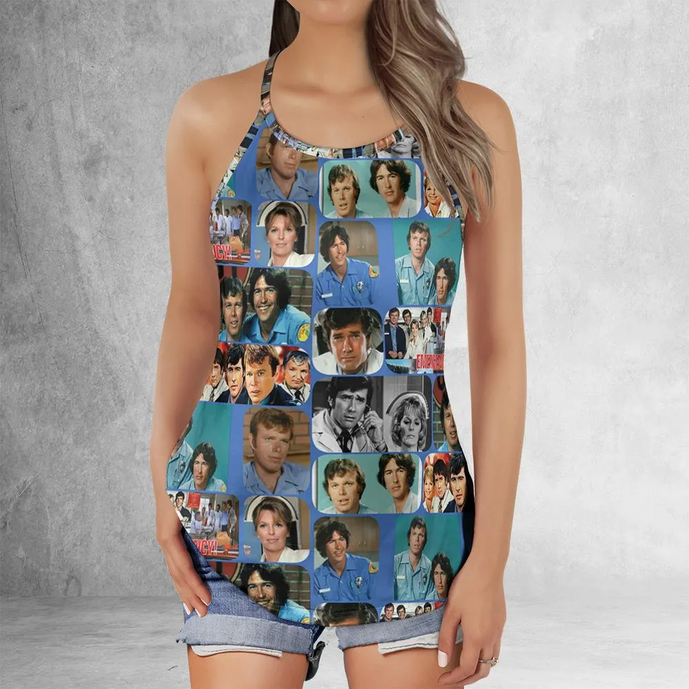 Criss Cross Tank Top - 15VRPSQZ -  - 2