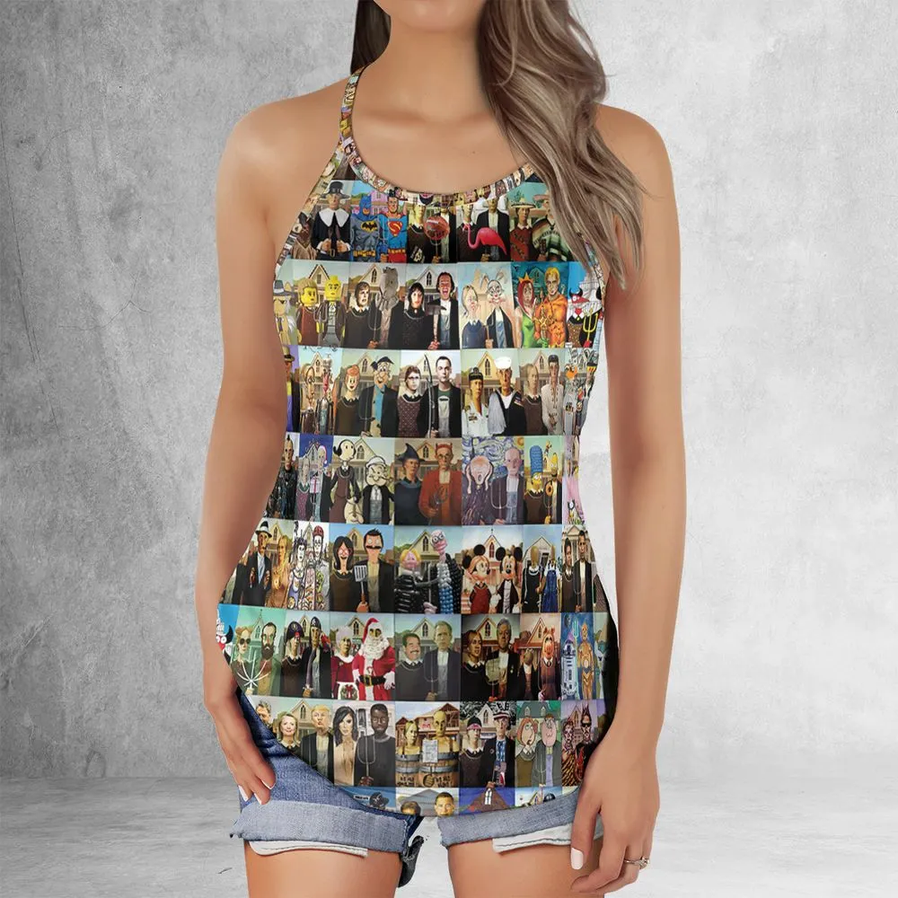 Criss Cross Tank Top - EG7MBX9E -  - 2
