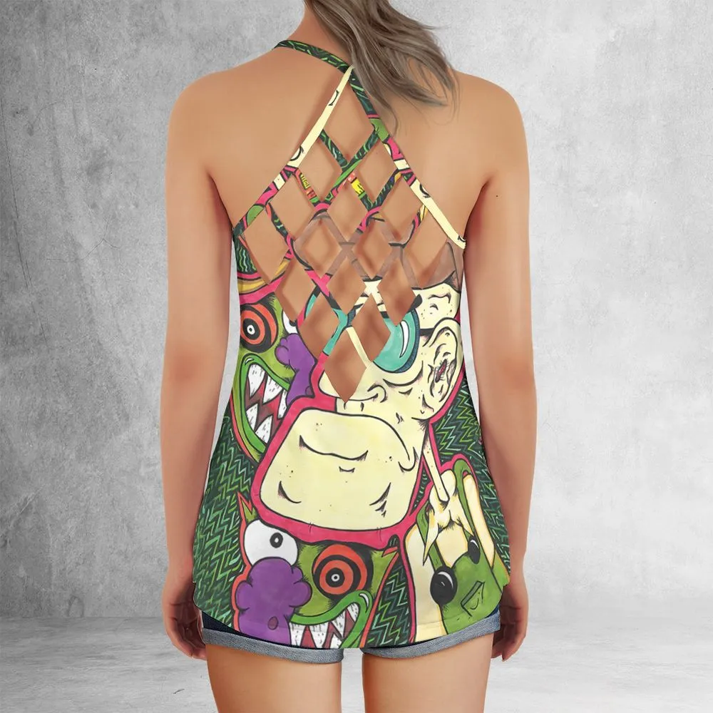 Criss Cross Tank Top - FYQFWS52 -  - 3