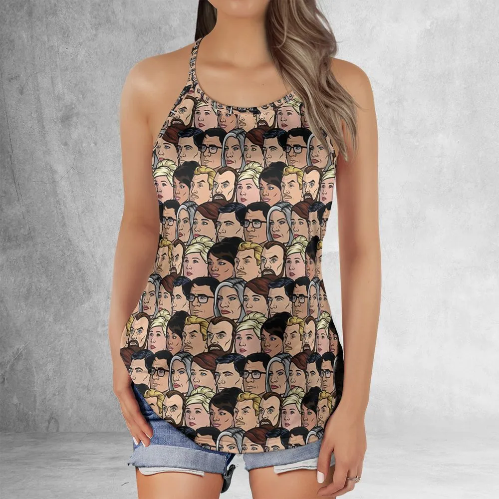 Criss Cross Tank Top - J2EXE7DK -  - 2