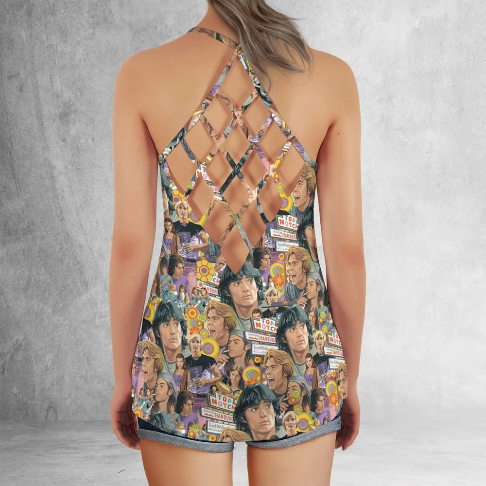 Criss Cross Tank Top - BCMZ332K -  - 3