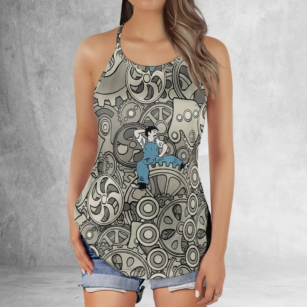 Criss Cross Tank Top -  - 2