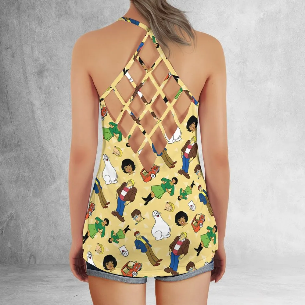 Criss Cross Tank Top - E3WAD5TC -  - 3