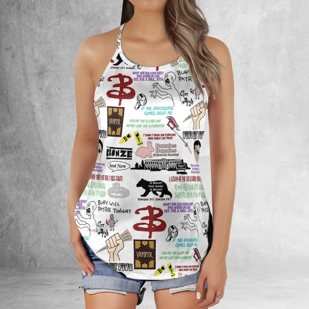 Criss Cross Tank Top - WEPH25M4 -  - 2