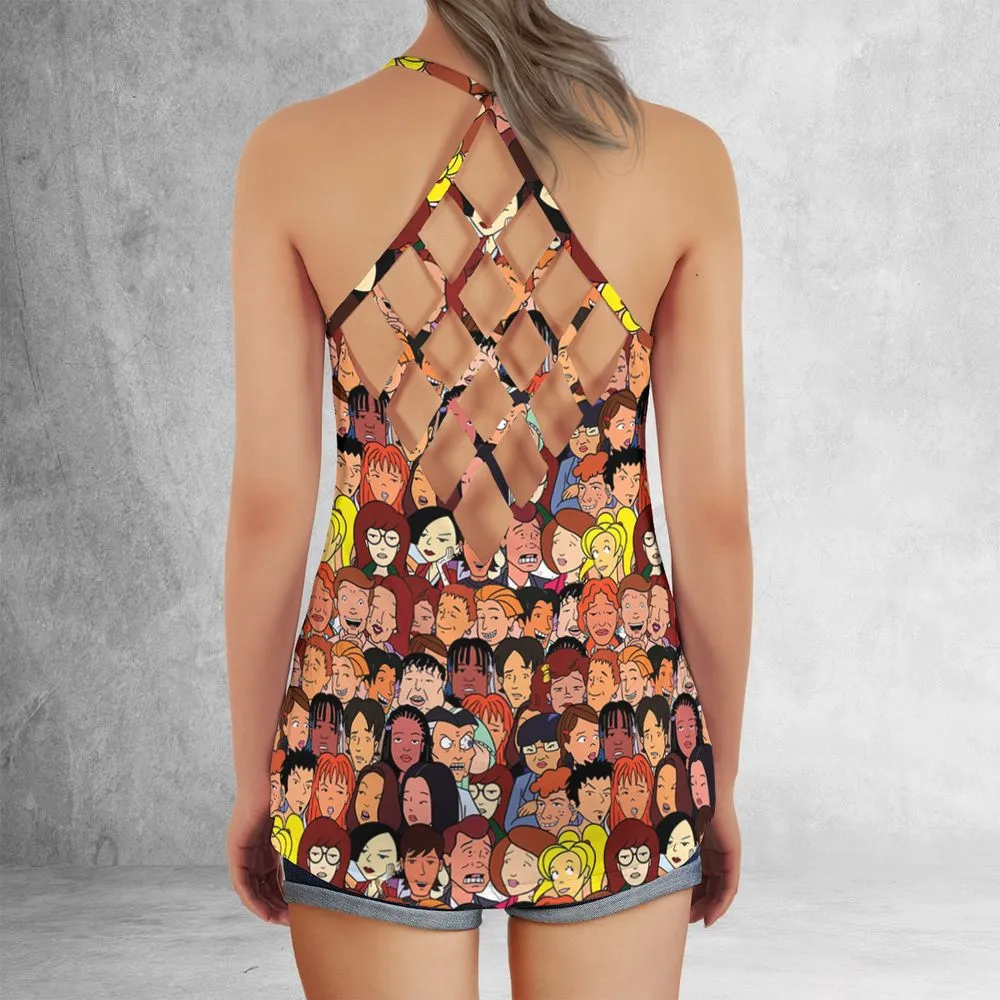 Criss Cross Tank Top - 332RA6VH -  - 3