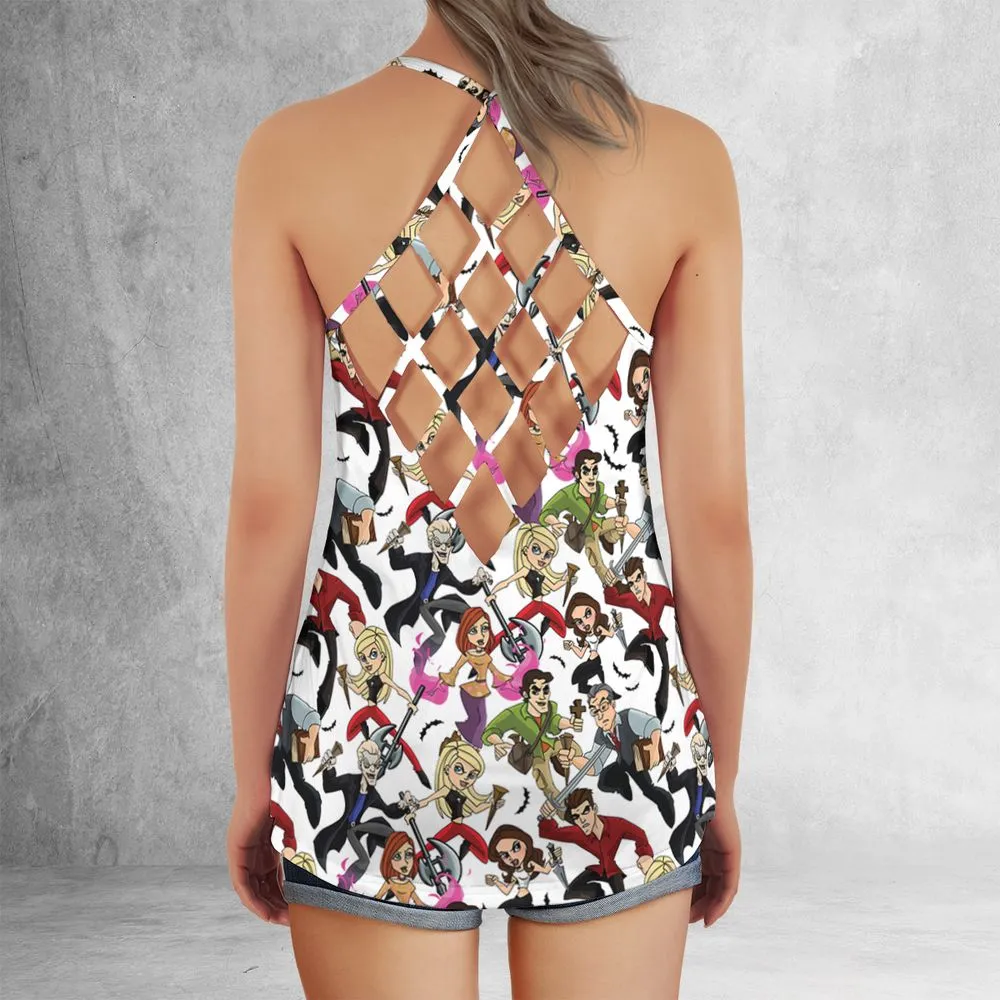 Criss Cross Tank Top - 5BKQ1N8S -  - 3