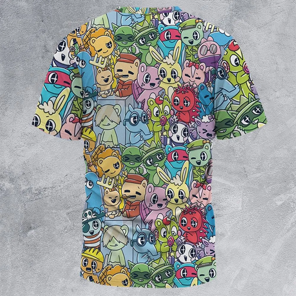 All-Over Print Unisex T-Shirt - T6V4L257 -  - 4