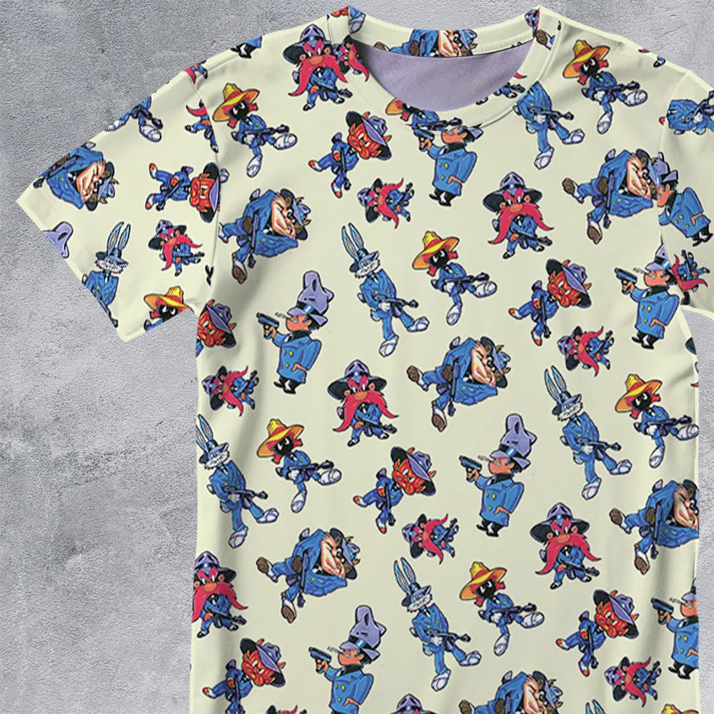 Gangster Toons Looney Tunes All-Over Print Unisex T-Shirt - 2