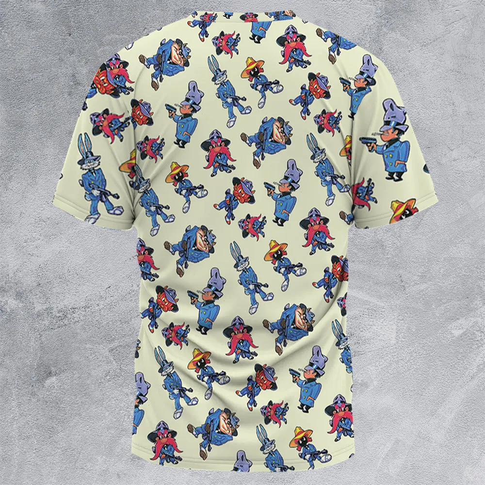 Gangster Toons Looney Tunes All-Over Print Unisex T-Shirt - 4