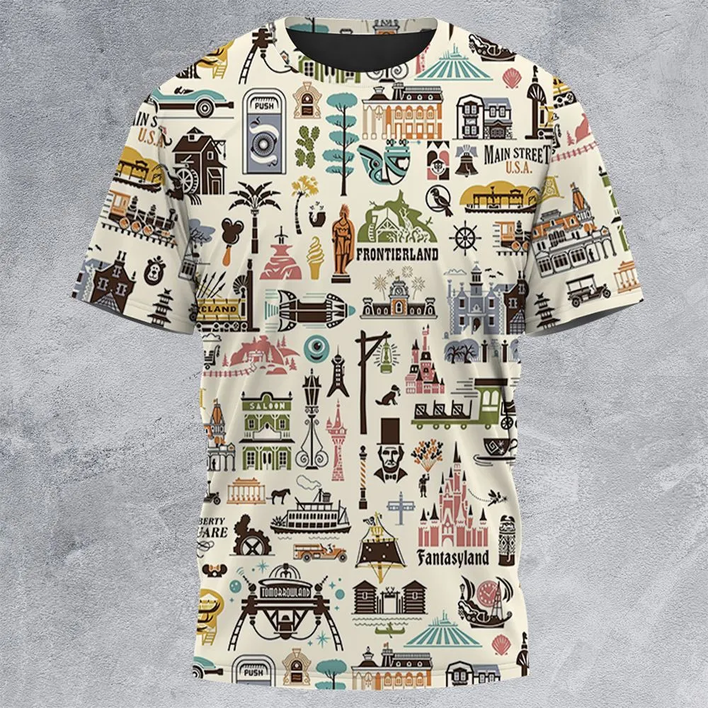 All-Over Print Unisex T-Shirt - HGA43PHG -  - 3