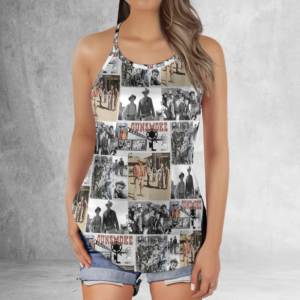 Criss Cross Tank Top - JDFNPUQK -  - 2