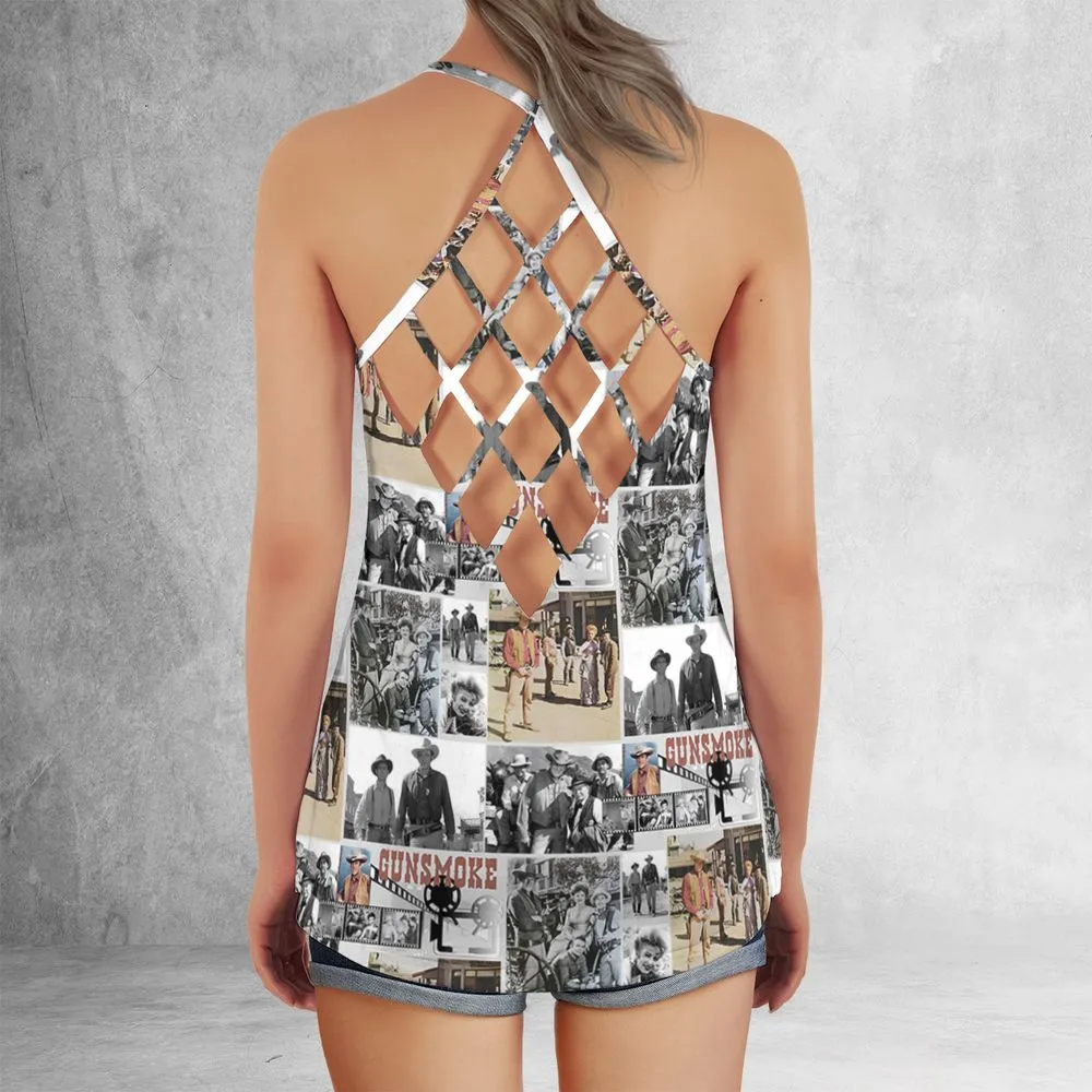 Criss Cross Tank Top - JDFNPUQK -  - 3