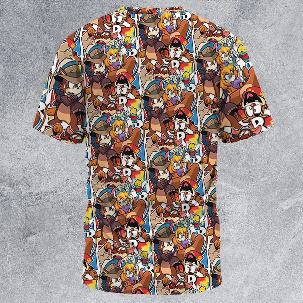 All-Over Print Unisex T-Shirt - 3SSM98SY -  - 4