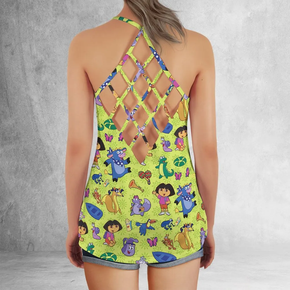 Criss Cross Tank Top - MTKBZMSL -  - 3