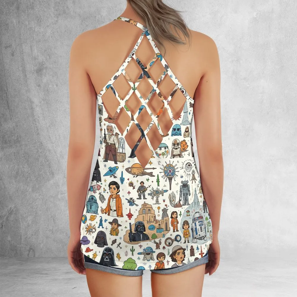 Criss Cross Tank Top - E41HM1XY -  - 3