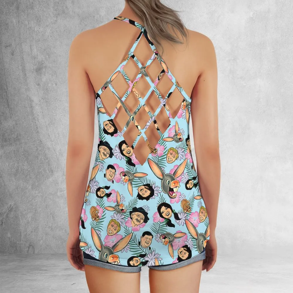 Criss Cross Tank Top - QXQKAXPF -  - 3