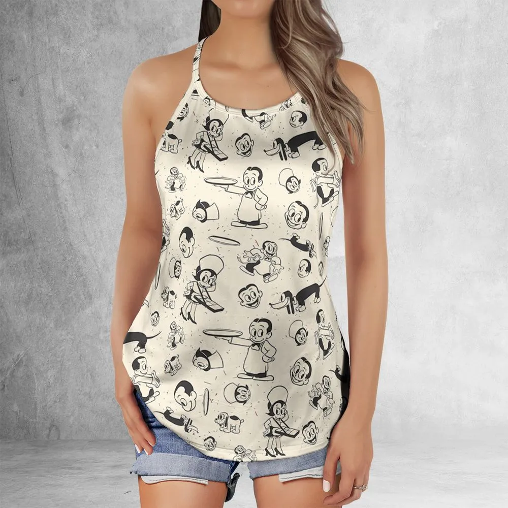 Criss Cross Tank Top - T5FLVA2V -  - 2