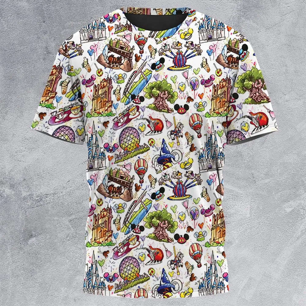 All-Over Print Unisex T-Shirt - 2JT2JNW5 -  - 3