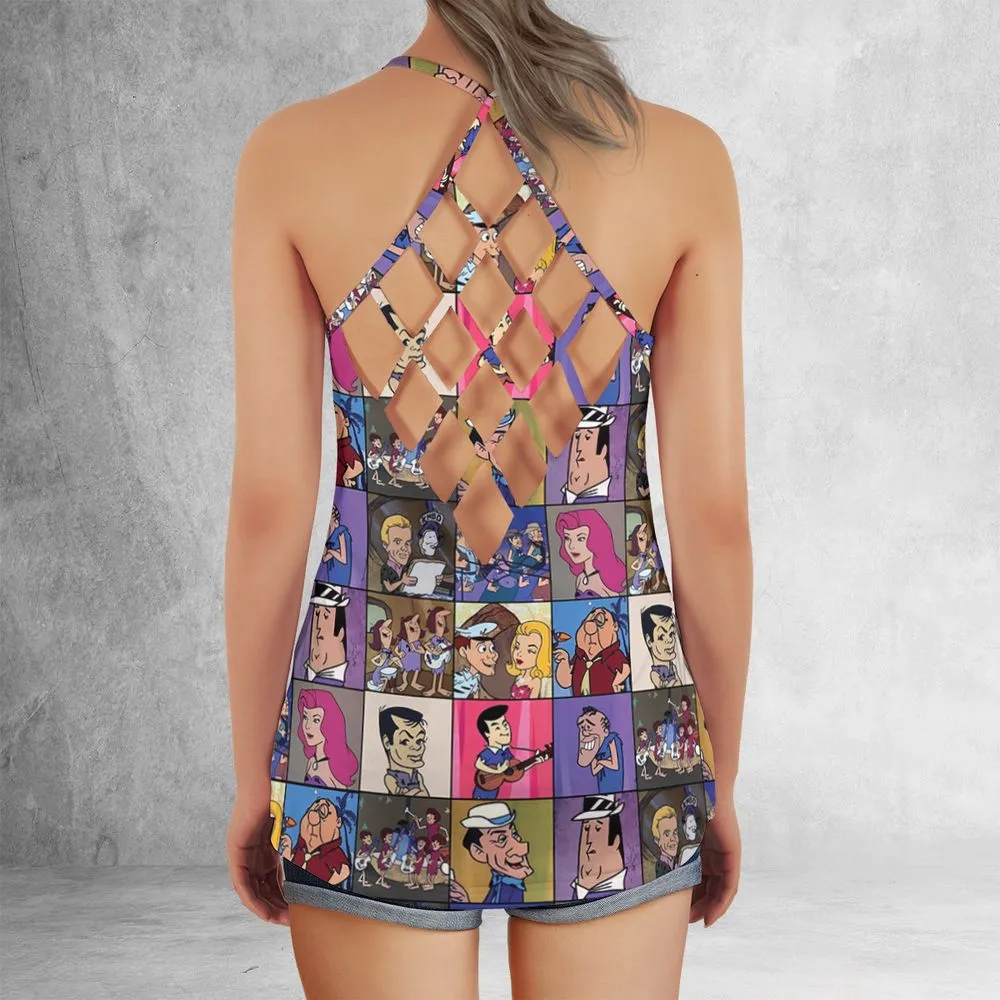 Criss Cross Tank Top - ELRVEZVF -  - 3