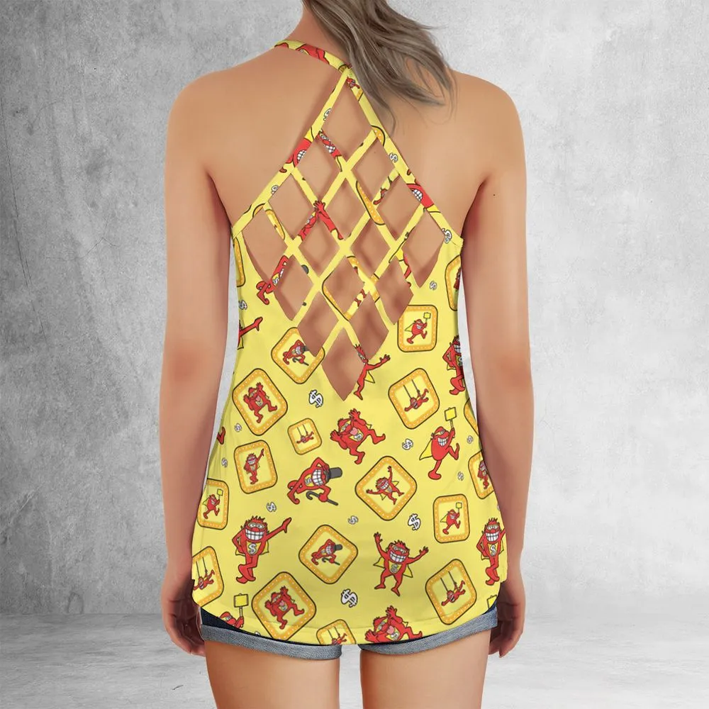 Criss Cross Tank Top - MHVUFNUC -  - 3