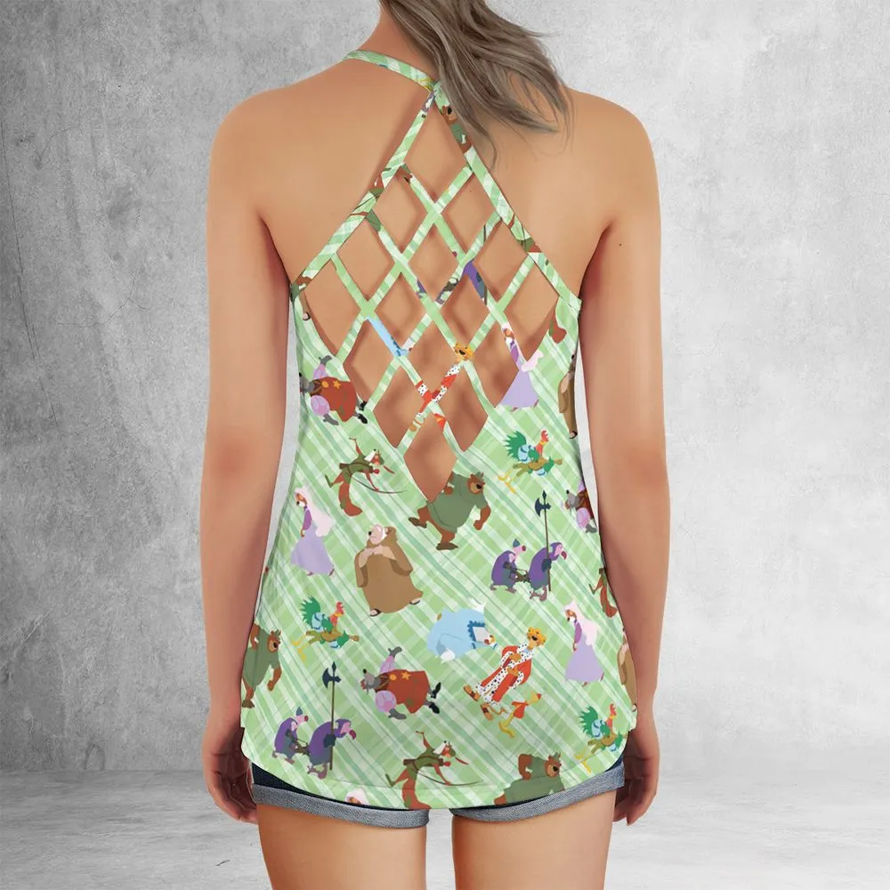 Criss Cross Tank Top - SB8M6Y3L -  - 3