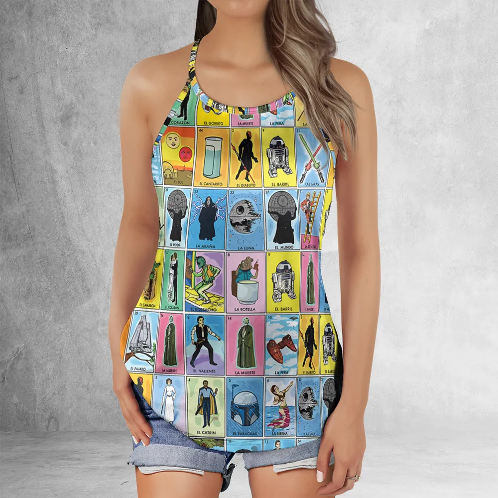 Loteria Star Wars Criss Cross Tank Top - 2