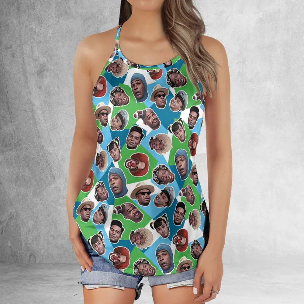 Criss Cross Tank Top - 4WAFYHNS -  - 2