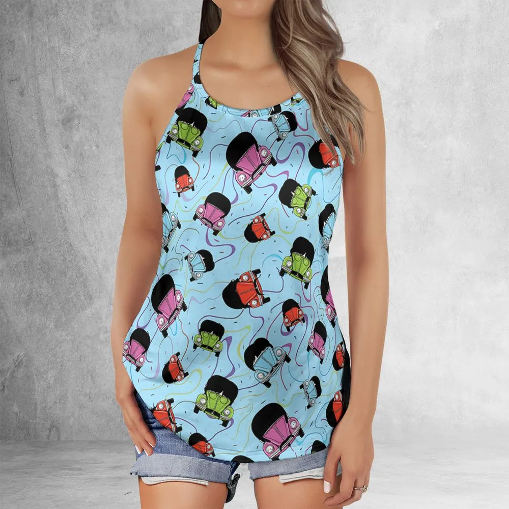 Criss Cross Tank Top - P46TD8ET -  - 2
