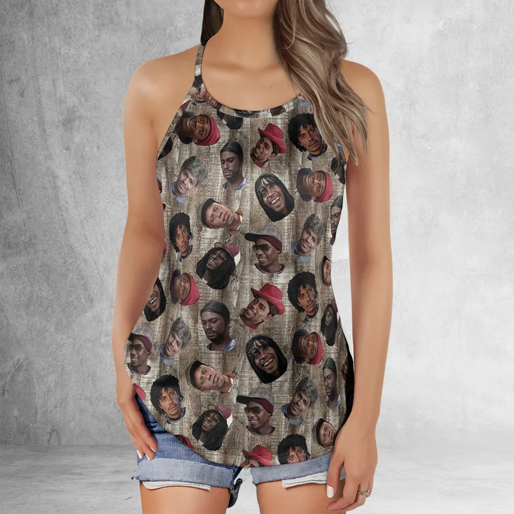 Criss Cross Tank Top - HYZQXTVA -  - 2