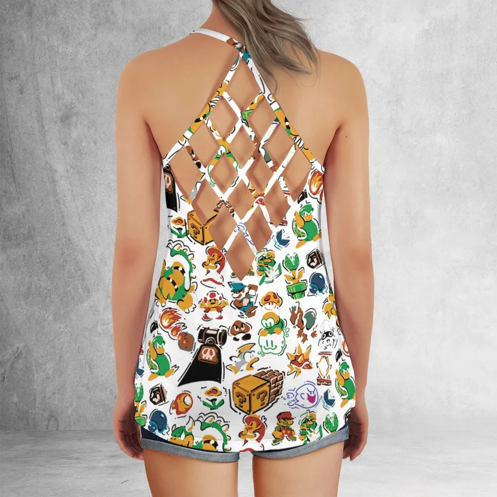 Criss Cross Tank Top - RW5RAFRY -  - 3