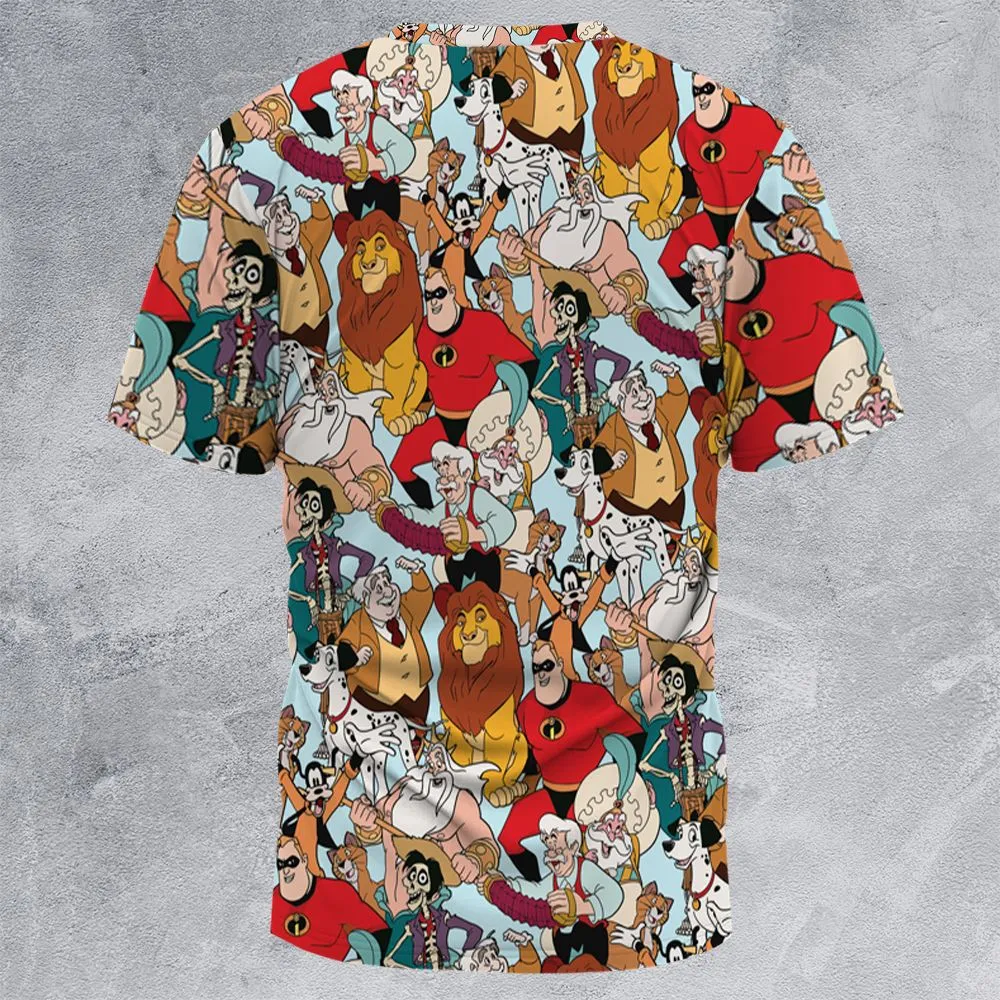 All-Over Print Unisex T-Shirt - VMDFN8B4 -  - 4