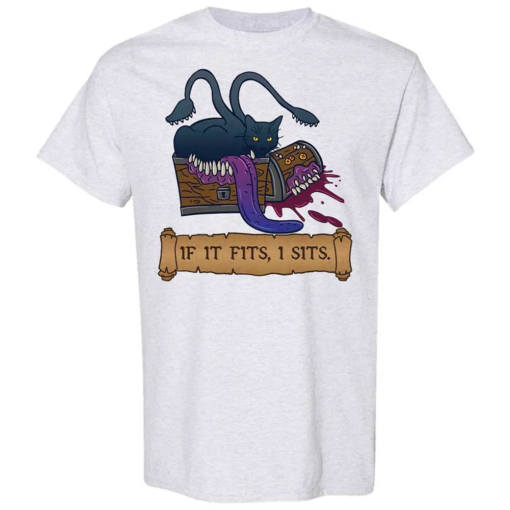 If It Fits I Sits Classic Unisex T-Shirt - Ash - 2