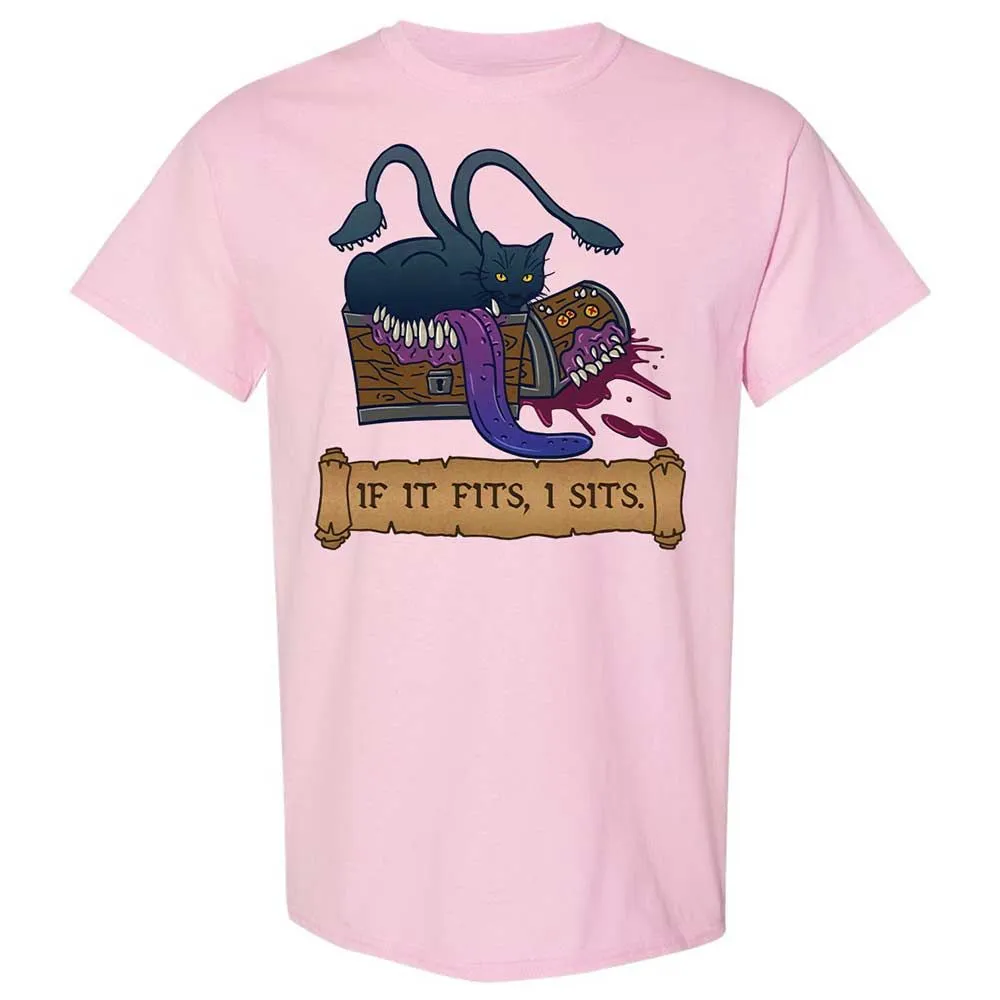 If It Fits I Sits Classic Unisex T-Shirt - Light Pink - 5