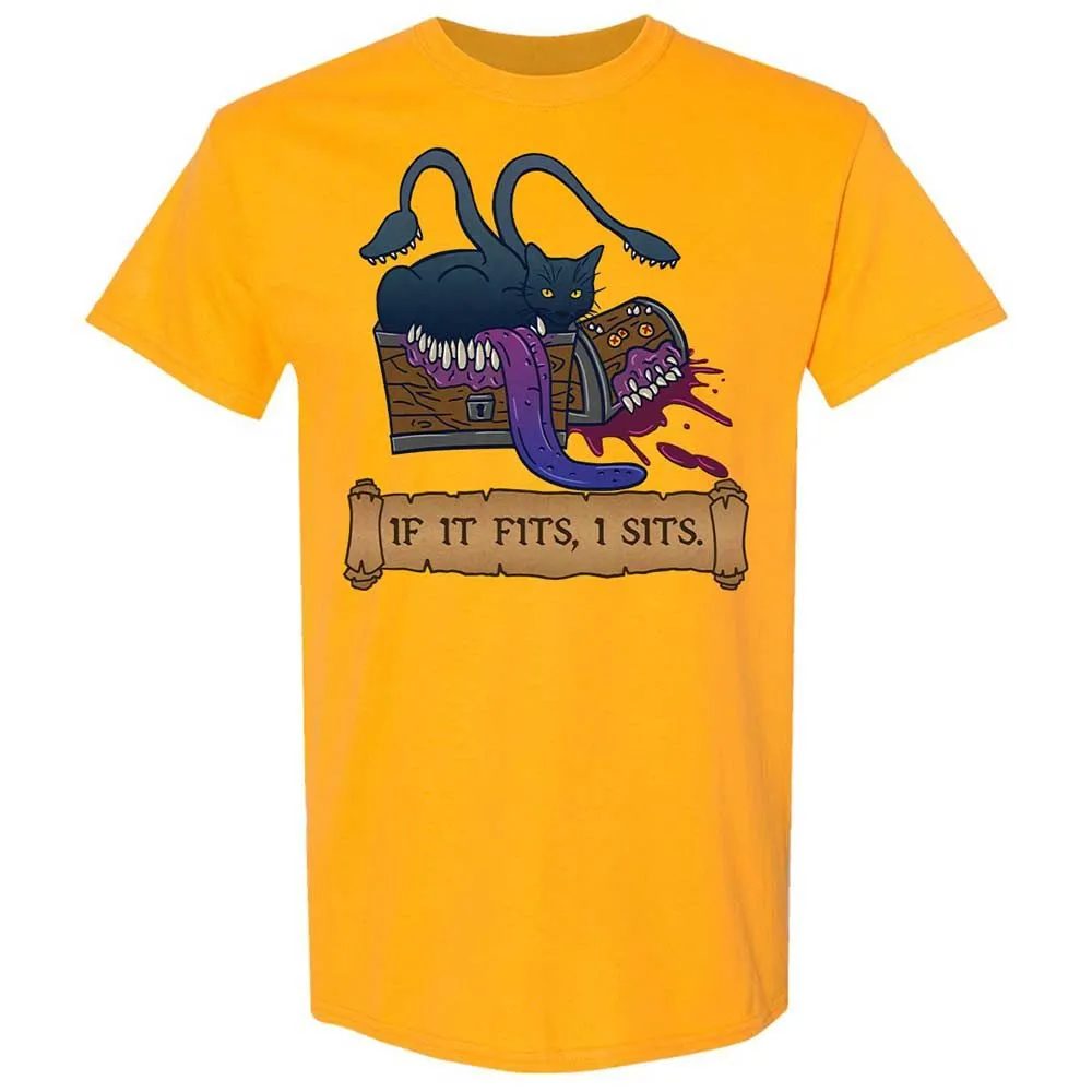 If It Fits I Sits Classic Unisex T-Shirt - Gold - 13