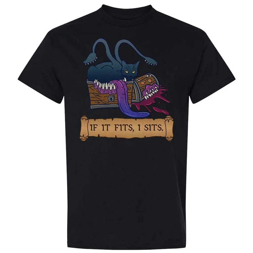 If It Fits I Sits Classic Unisex T-Shirt - Black - 15