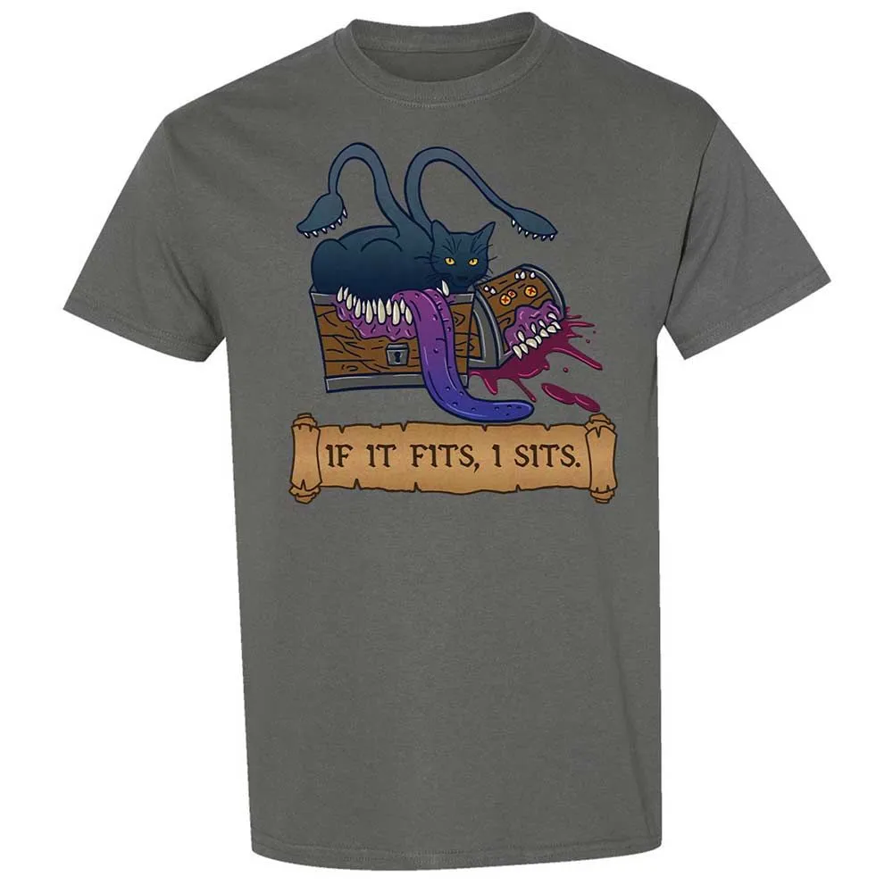 If It Fits I Sits Classic Unisex T-Shirt - Charcoal - 17