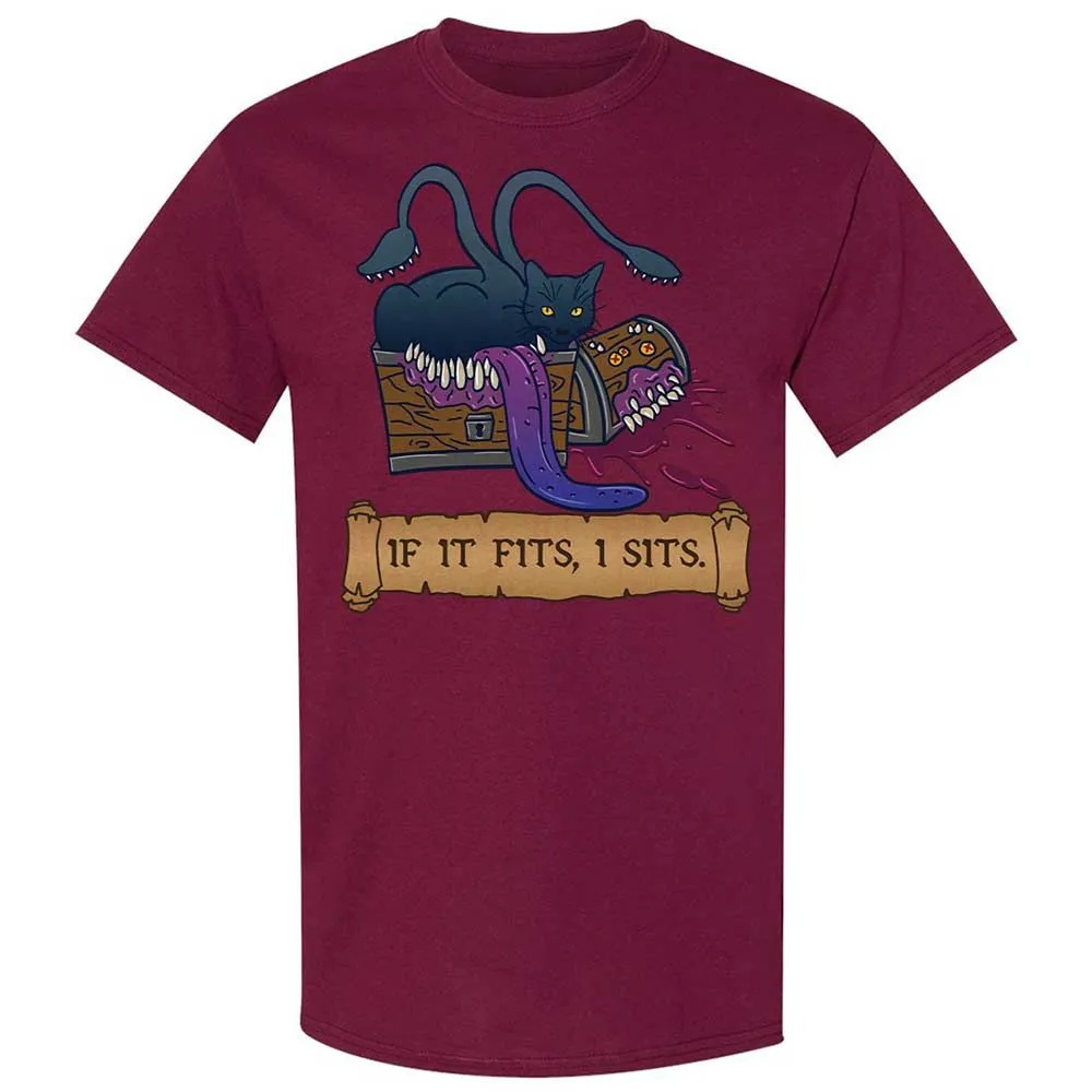 If It Fits I Sits Classic Unisex T-Shirt - Maroon - 21
