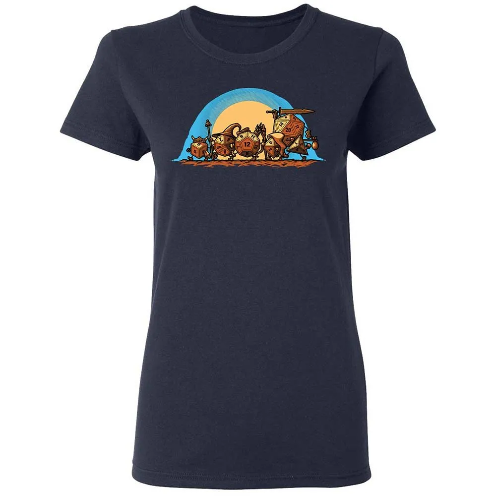 The Fellowship Of The Dice Women's T-Shirt - Navy - 2