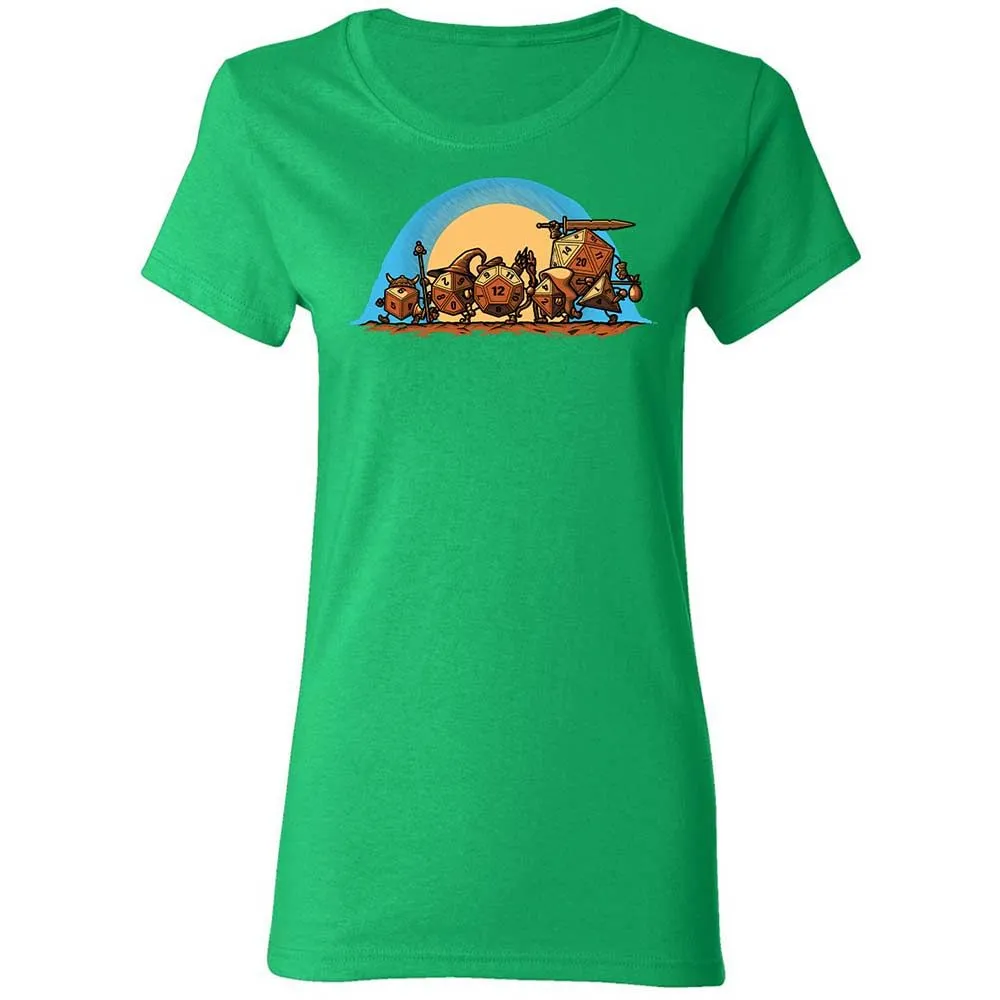 The Fellowship Of The Dice Women's T-Shirt - Irish Green - 7