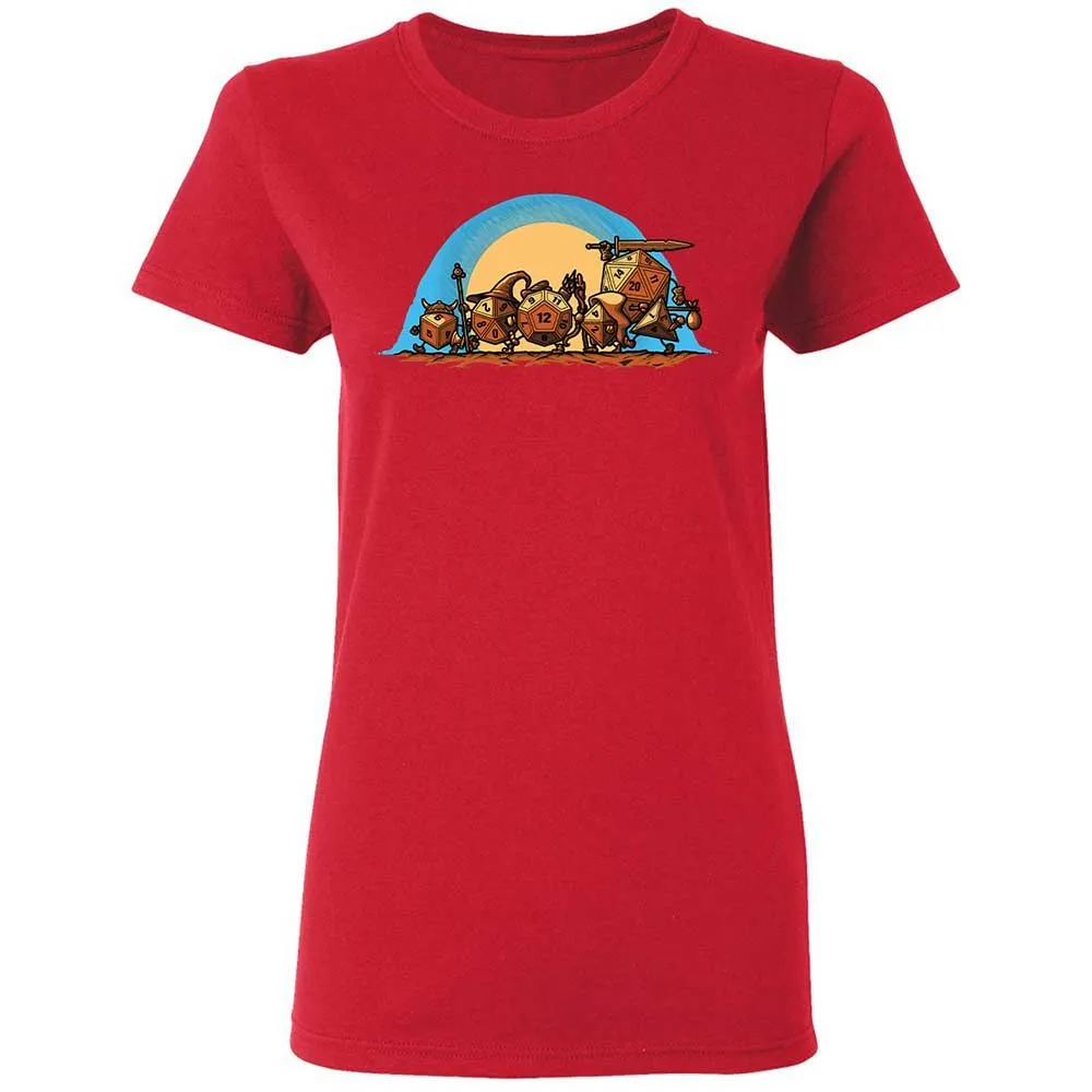 The Fellowship Of The Dice Women's T-Shirt - Red - 9
