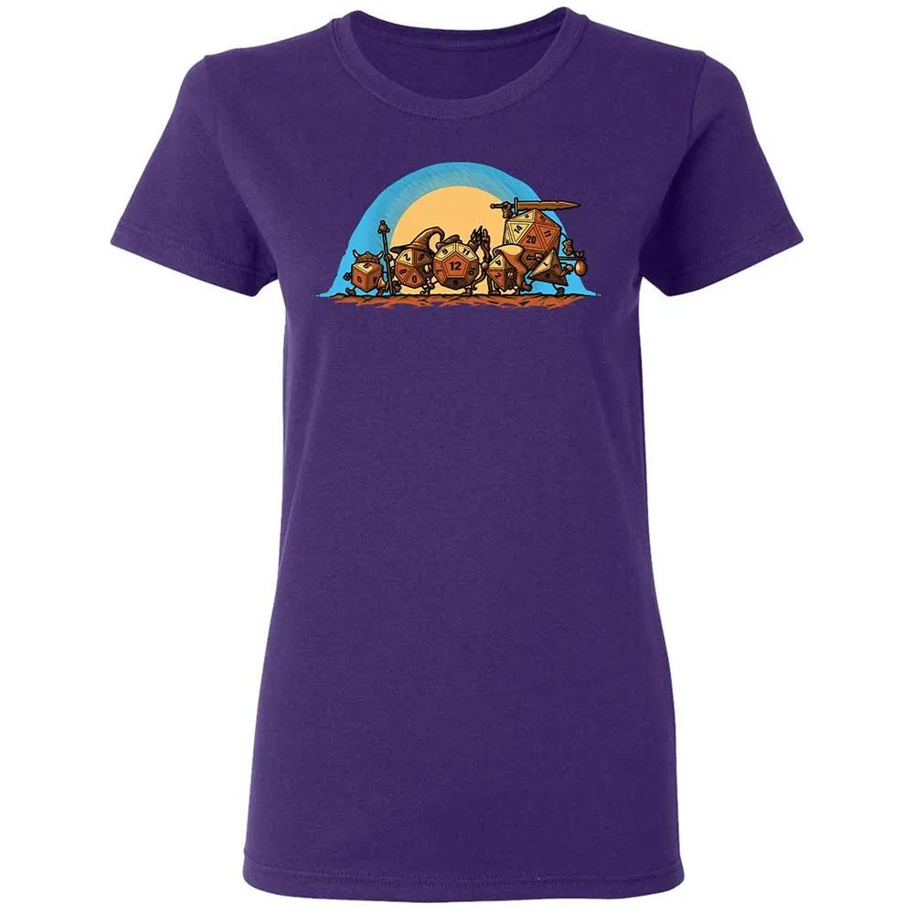 The Fellowship Of The Dice Women's T-Shirt - Purple - 10
