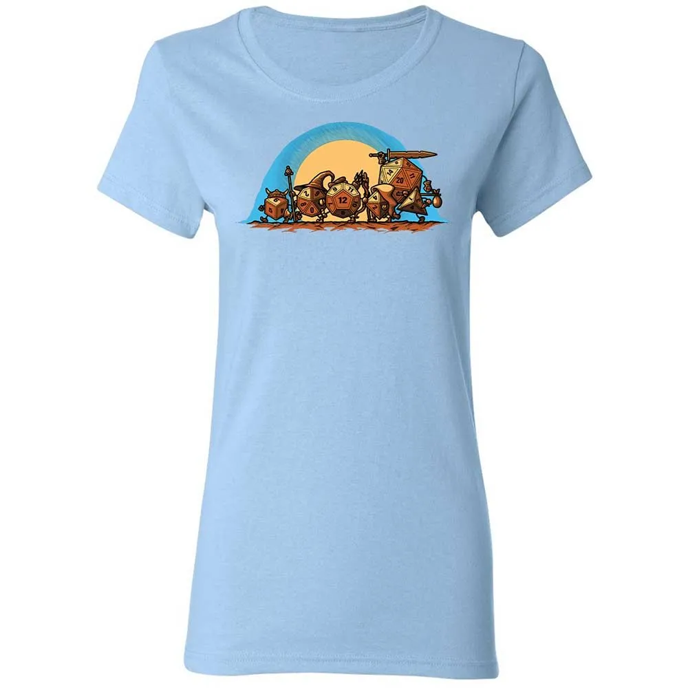 The Fellowship Of The Dice Women's T-Shirt - Light Blue - 13
