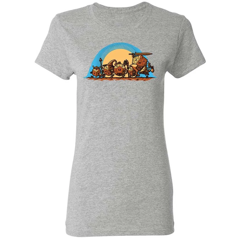 The Fellowship Of The Dice Women's T-Shirt - Sport Grey - 14